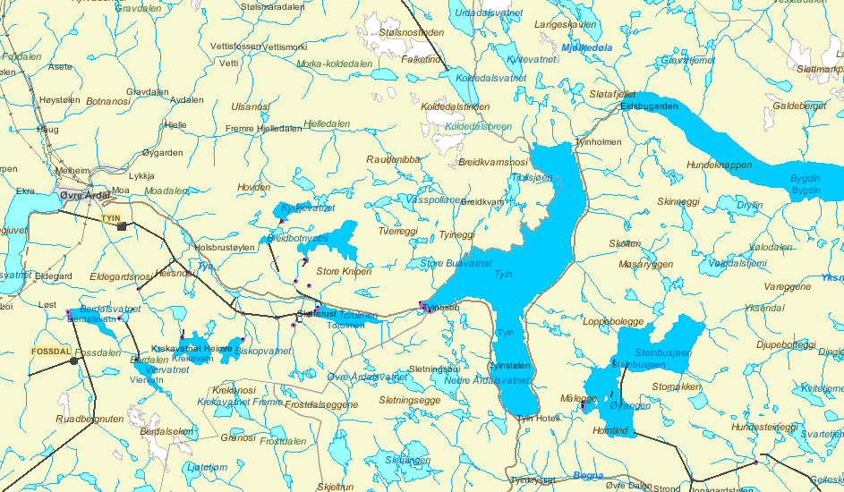 Den nye tunnelen i case G2 er tegnet inn med rød strek på kartutsnittet i Figur 2.