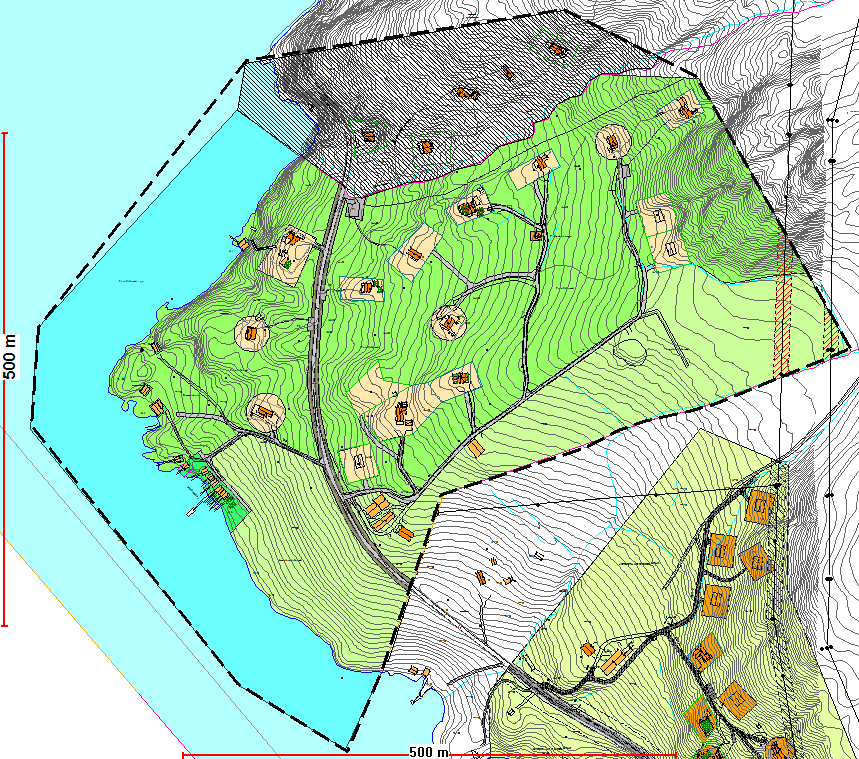 1.0 LANOMRÅDET Valset Løvneset Verrafjorden Figur 1: Planområdet i Verrafjorden, i Agdenes kommune: Løveneset hyttefelt, arealet som foreslås tatt inn i planen ligger på nordsida av Springarbekken på