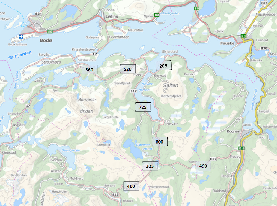 For Fv.813 vil befolkningsnedgang i kommunen trekke ÅDT ned mens friluftsliv og turisme kan gi potensiale for økt trafikk. Sannsynligvis blir det derfor ikke noen stor økning i trafikkmengden på fv.