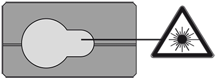 Sikkerhetsinstrukser Laserklassifisering Enheten genererer synlige laserstråler som sendes ut fra instrumentet: Produktet er i samsvar med laserklasse 2 ifølge: IEC60825-1 : 2014 Strålingssikkerhet