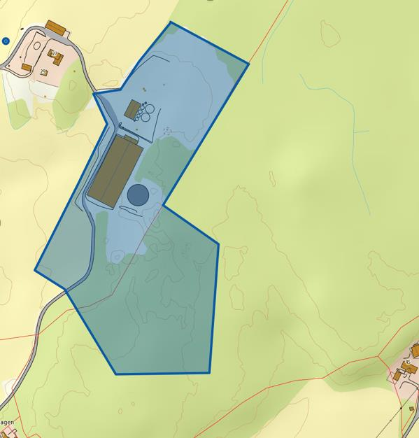 4. Beskrivelse av planområdet Planområdet omfatter et areal på omtrent 75-85 da i Skiptvet kommune øst for Meieribyen og