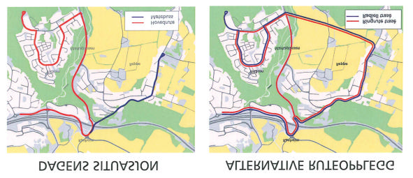 Stambussrute øst med Tyholt busstunnel Rutesystemet i østre deler av Trondheim er i dag preget av mange ruter med relativt lav frekvens. Som figuren viser, betjenes området av 7 ruter.