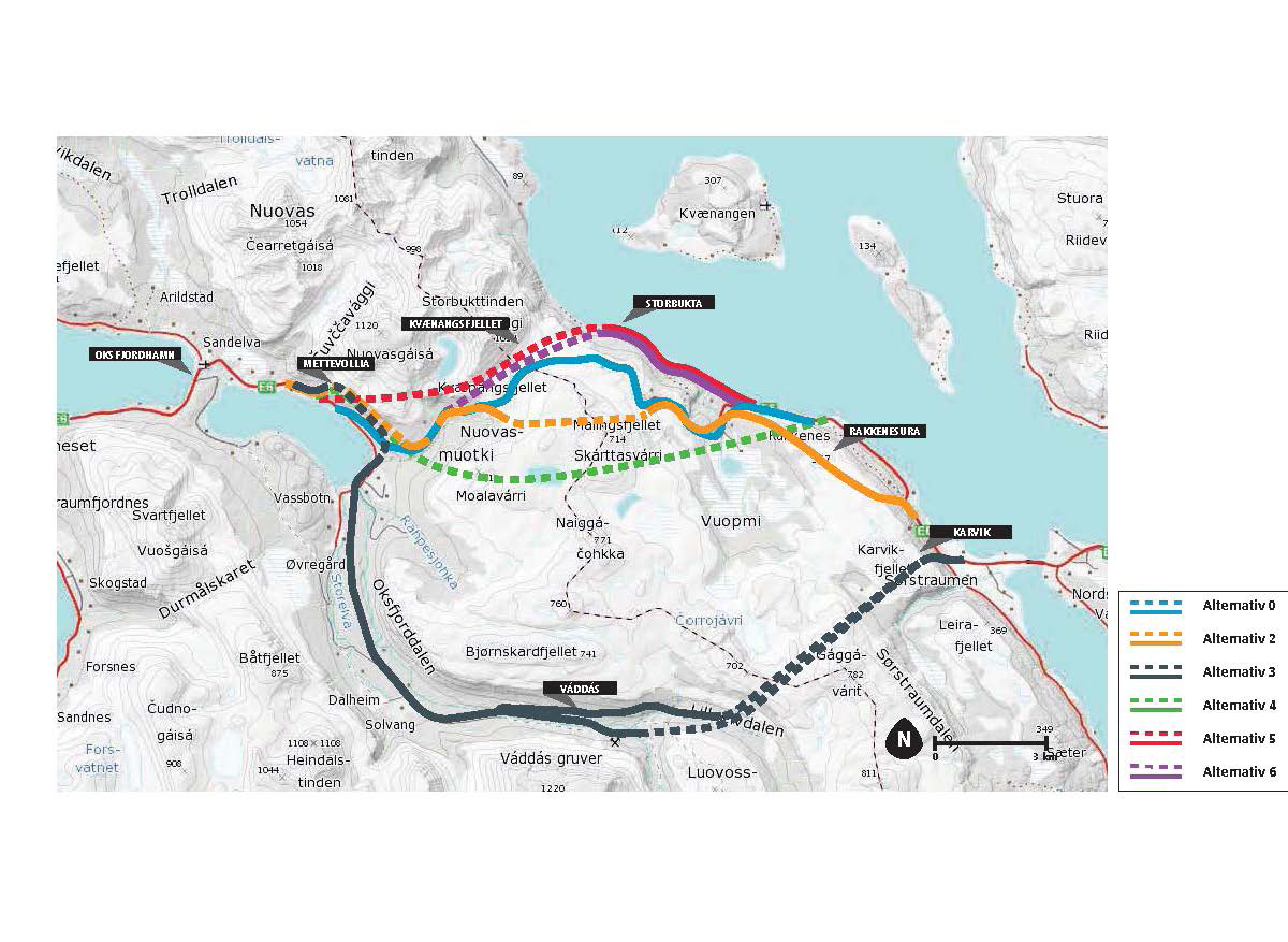 Silingsrapport Illustrasjon: Mari Hagen E6 Kvænangsfjellet Oksfjordhamn - Karvik