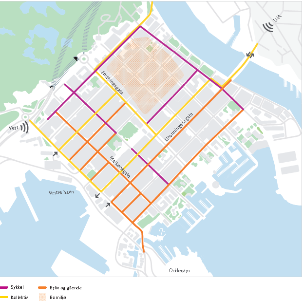 dato ikke tilstrekkelig beslutningsgrunnlag for å ta en avgjørelse om en endring av busstraseer nå. Dette må komme som en egen sak, evt. ved rullering av Kvadraturplanen i 2022.