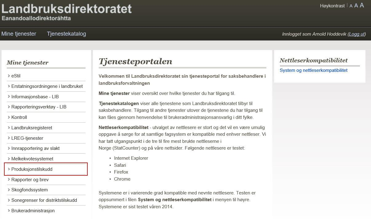 1. Innledning Applikasjon for registrering av dispensasjoner brukes inntil videre bare av Fylkesmannens landbruksavdeling (FMLA) til å registrere dispensasjoner som er innvilget etter gjeldende