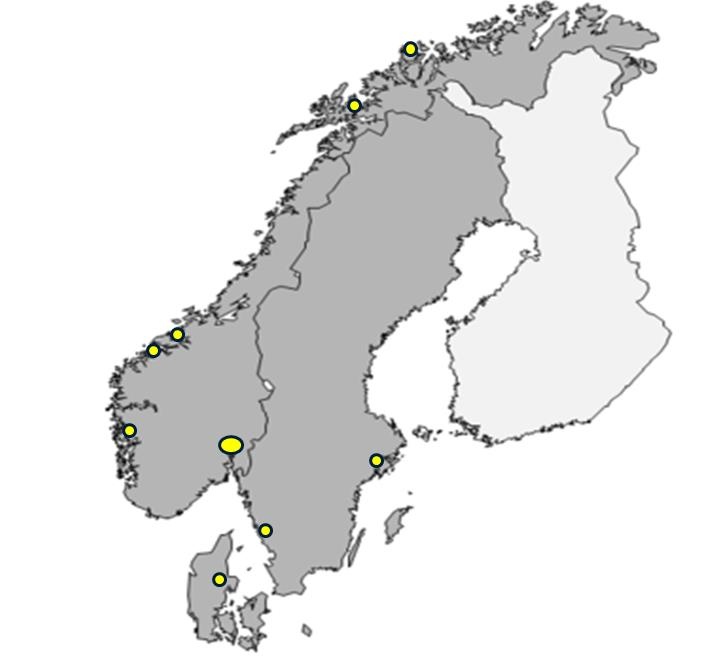 Lokationer i Norge Oslo - Salg/Service/adm Tromsø Service Harstad