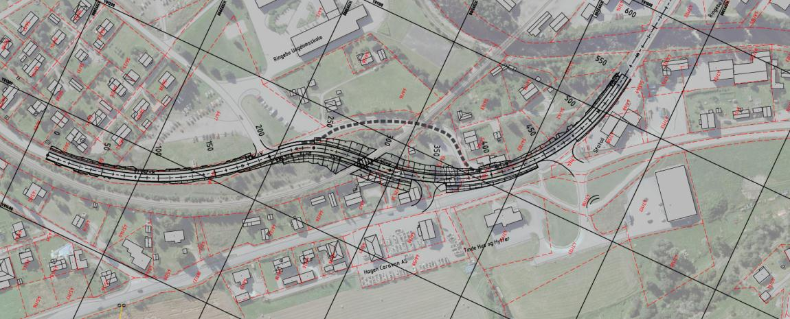 Forprosjekt E6 Elstad - Frya 11 VÅLEBRU SENTRUM Strekningen omfatter opptrekksarmens kryssing av Dovrebanen og tilknytning til sentrum.