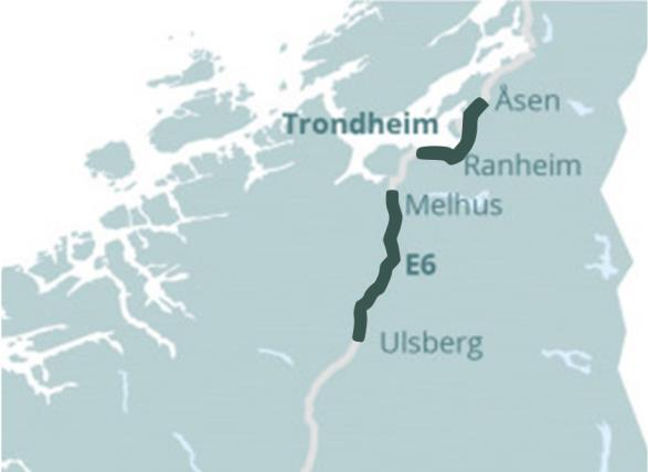 7 INFRASTRUKTUR Dette kapittelet gir en oversikt dagens infrastruktur i Nord-Trøndelag og Sør-Trøndelag og ser på ulike infrastrukturtiltak og forslag til løsning på prioriterte områder.