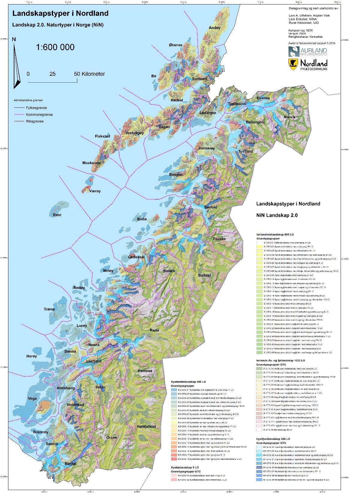 Landskap Ca 3000 områder i Nordland 75