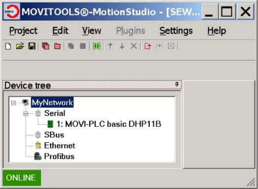 I Prosjektering og idriftsetting 4 Prosjektering av PROFIBUS-DP-masteren COM-grensesnitt COM: i samsvar med busstilkobling (f.eks.