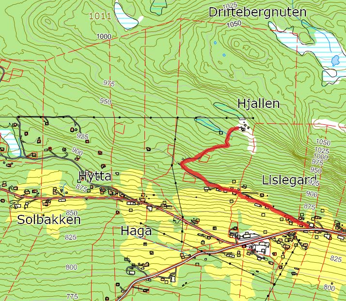 142. Hjallen Veg til Hjallen Navneforslag: HJALLEN