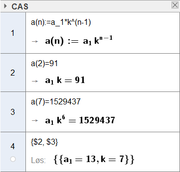 Løiger til oppgvee i ok Når k, er k ( ) og formele for et -te leet + + 8 6. De førte leee lir Vi fier k.