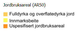 AR50 arealtype + jordbruksareal