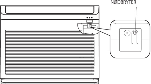 Komponenter og betjening RAF Indikeringslamper På innedelen finnes det dioder som lyser. A) Filter diode lyser etter 200 timers drift.