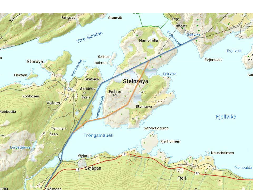 En oppgradering av linjen i området vil kreve en noe utvidet sikkerhetssone i forhold til dagens krav.