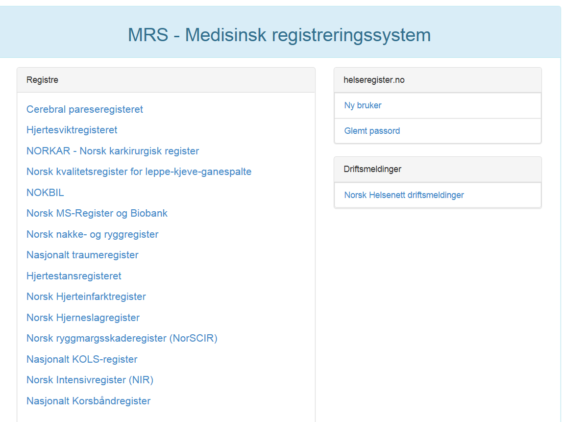 1. Søknaden om tilgang godkjennes av sekretariatet. Du vil få tilsendt e-post om at du er godkjent som bruker.