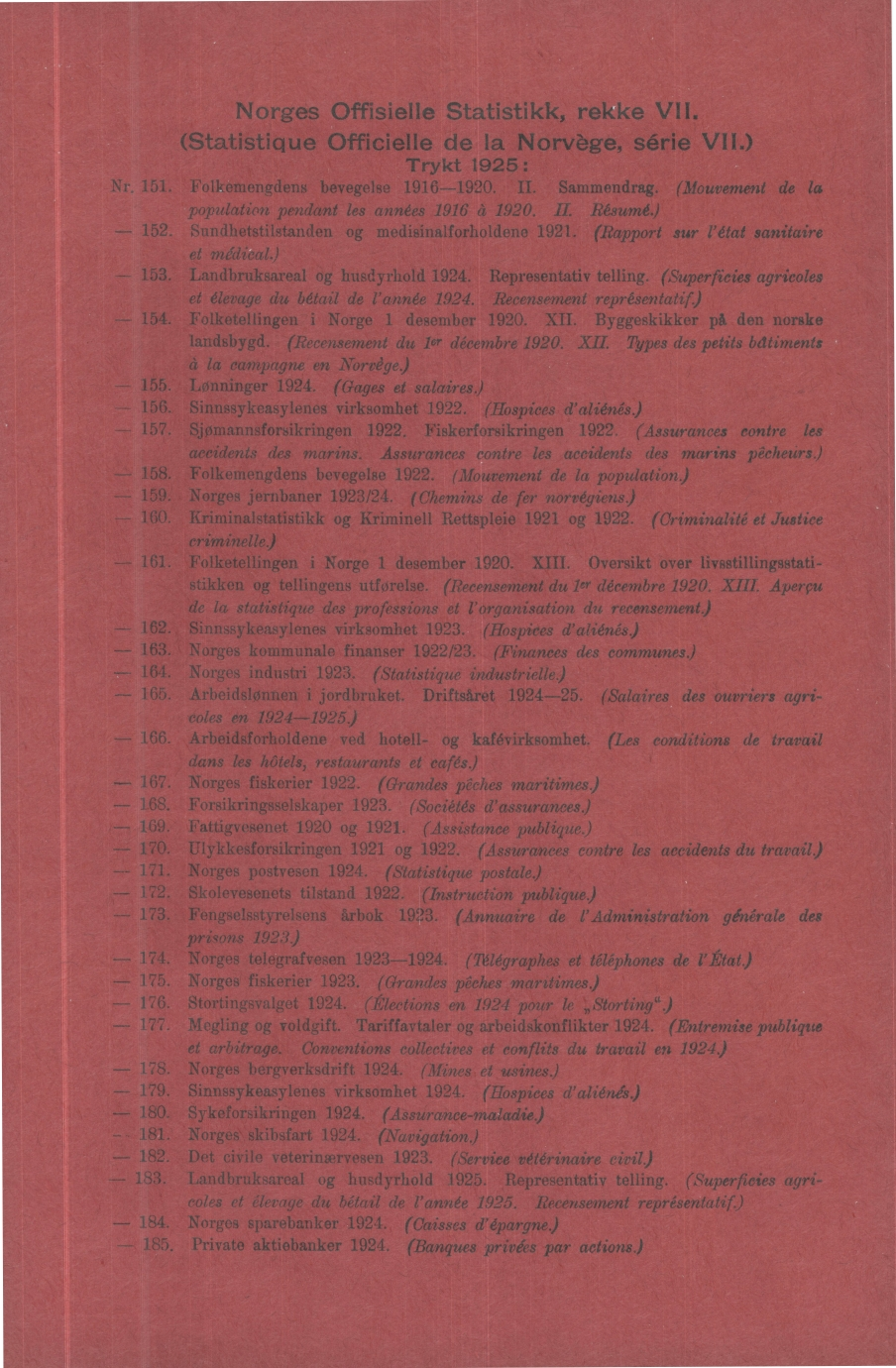 Norges Offisielle Statistikk, rekke VII. (Statistique Officielle de la Norvège, série VII.) Trykt 9: Nr.. Folkemengdens bevegelse 9-90. IL Sammendrag.