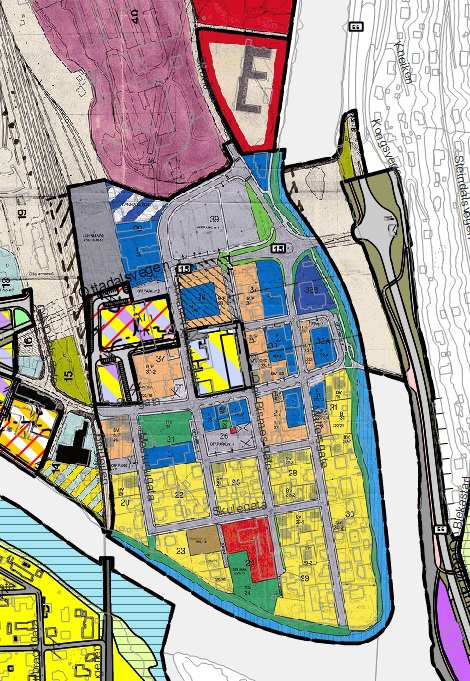 Gjeldende reguleringsplan Hovedsakelig består planområdet av gjeldende reguleringsplan for Otta sentrum øst (vedtatt 2000, planid 05170066).