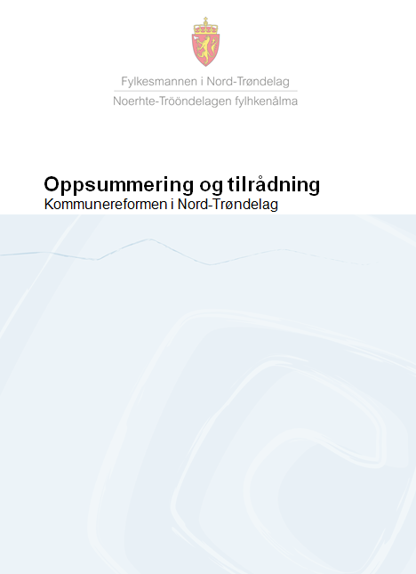 Vår tilrådning til departementet Fylkesmannen tilrår følgene sammenslåinger: 1. Sammenslåing av Leksvik og Rissa, i tråd med lokale vedtak. (løp 1) 2.