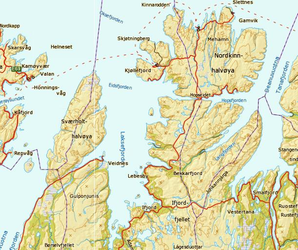 11 VEDLEGG 11.1 OVERSIKTSKART OG MODELLDOMENE I WRF Figur 11.