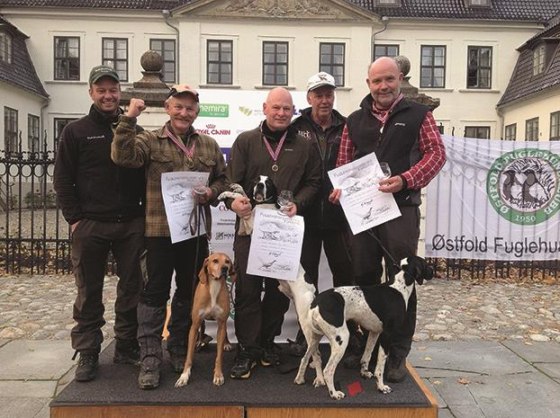 NM Lag lavland er over og etter endt dag har vi denne rekkefølgen: Nr. 1 Pointer Nr. 2 Engelsk Setter Nr. 3 Irsk Setter Nr. 4 Strihåret Vorsteh Nr. 5 Breton Nr. 6 Kleine Münster Nr.