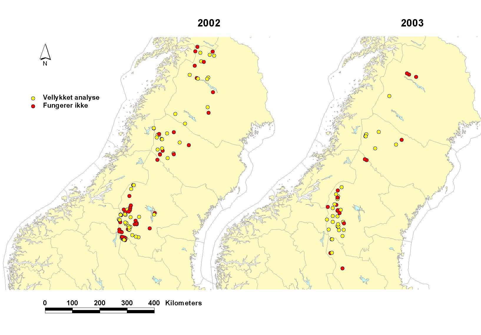 Etter endt mikrosatelittanalyse og kjønnsbestemmelse ble de genetiske profilene til alle individuelle prøver sammenlignet.