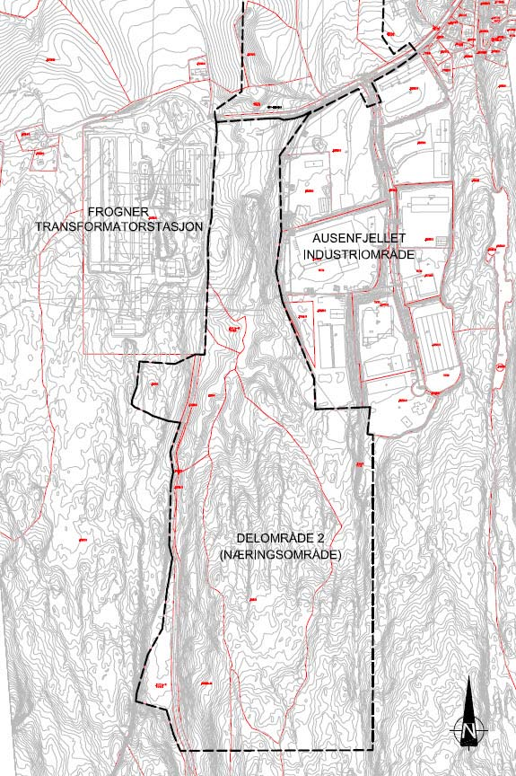 12/27 AUSENFJELLET II NYTT NÆRINGSOMRÅDE MED TILHØRENDE ATKOMSTSVEG DETALJREGULERING MED Figur