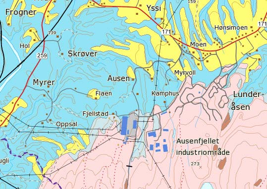 18/27 AUSENFJELLET II NYTT NÆRINGSOMRÅDE MED TILHØRENDE ATKOMSTSVEG DETALJREGULERING MED 3.