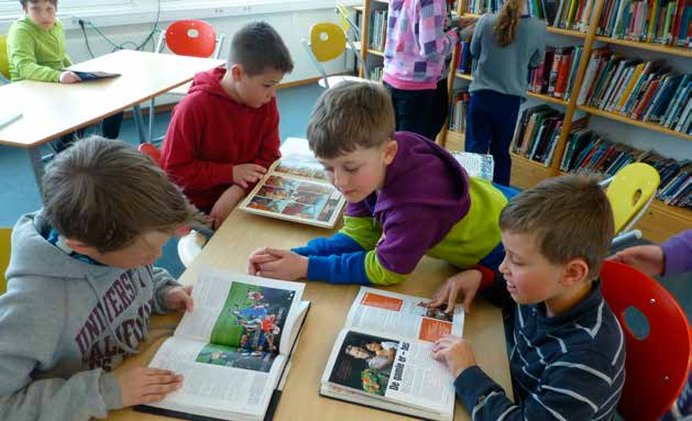 Sikkerhetsnettet kurs i informasjonskompetanse HOF BARNE- OG UNGDOMSSKOLE Hof skole ble nylig renovert, og i den forbindelse ble skolebiblioteket plassert i sentrum av skolen som et naturlig skille