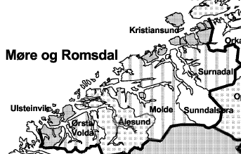 Forutsetninger om fruktbarhet 49 regionale fruktbarhetsregioner, noen av dem inneholder flere prognoseregioner Eks Møre og Romsdal: 7 prognoseregioner, 4 fruktbarhetsregioner Denne oppdelingen