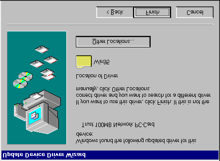 5. Klikk Andre steder... {'Other Locations }. Figur 4 kommer fram. Figur 4: Angi styreprogrammets plassering 6. Skriv inn i oppgavefeltet A:\WIN95 og klikk Ok. Figur 5 kommer fram.