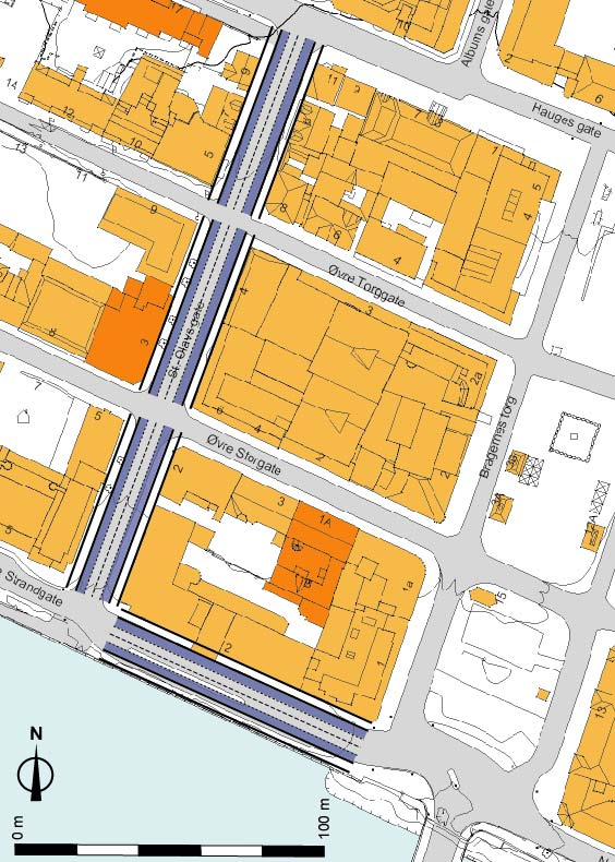 Løsning Figur 24: Kollektivfelt / stoppesteder i St.