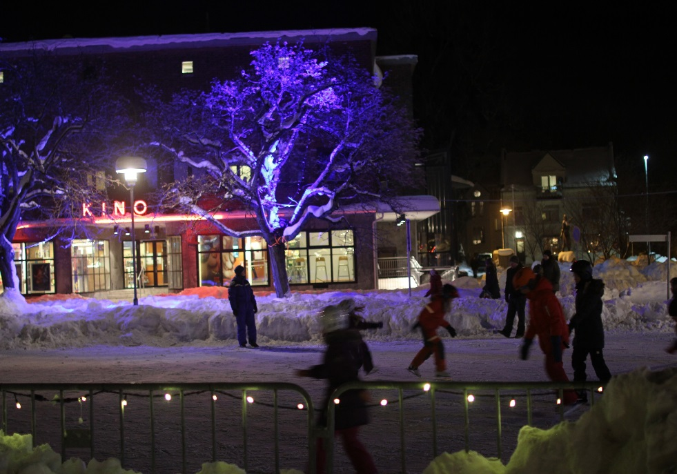 Torget som skøytebane -