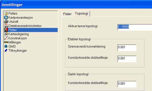 Kontroll og retting av data Når DMK-redigeringa er fullført og før dataene skal konverteres til SOSI, må basen sjekkes for mulige feil. Få oversikt over feila. Sjekk topologi for hele basen.