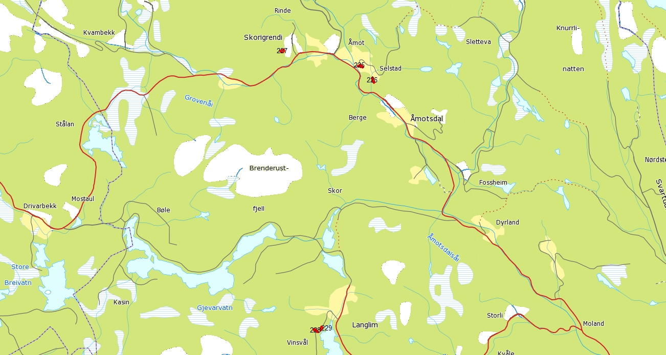 - Kvalitetssikring og nyregistrering av slåttemark i Telemark 2012 - Oversikt over