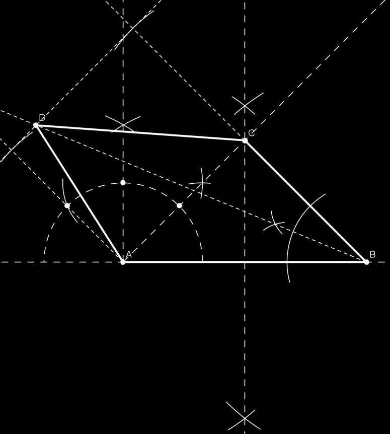 NIVÅ F Slik kan du konstruere: 1. Satte av AB = 6,1 cm 2. Konstruerte midtnormalen på AB; B.3 (Konstruksjon). 3. Konstruerte BAC = 45º; D.2 (Konstruksjon). 4. C ligger der vinkelbeinet skjærer midtnormalen.
