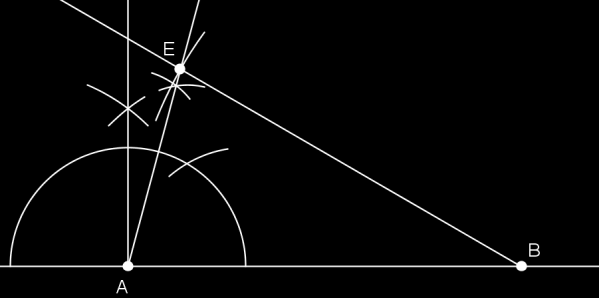 NIVÅ F F.5: Konstruere en firkant hvor en også må benytte parallellitet/samsvarende vinkler. Eksempel-oppgave: ABE er en likebeinet trekant hvor AB = BE = 5cm. A = 75º.