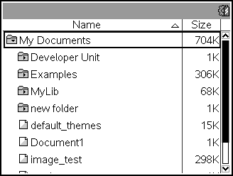 Arbeide med dokumenter på TI-Nspire grafregnere Alt arbeidet du utfører med en TI-Nspire grafregner, blir lagret i ett eller flere TI-Nspire -dokumenter.