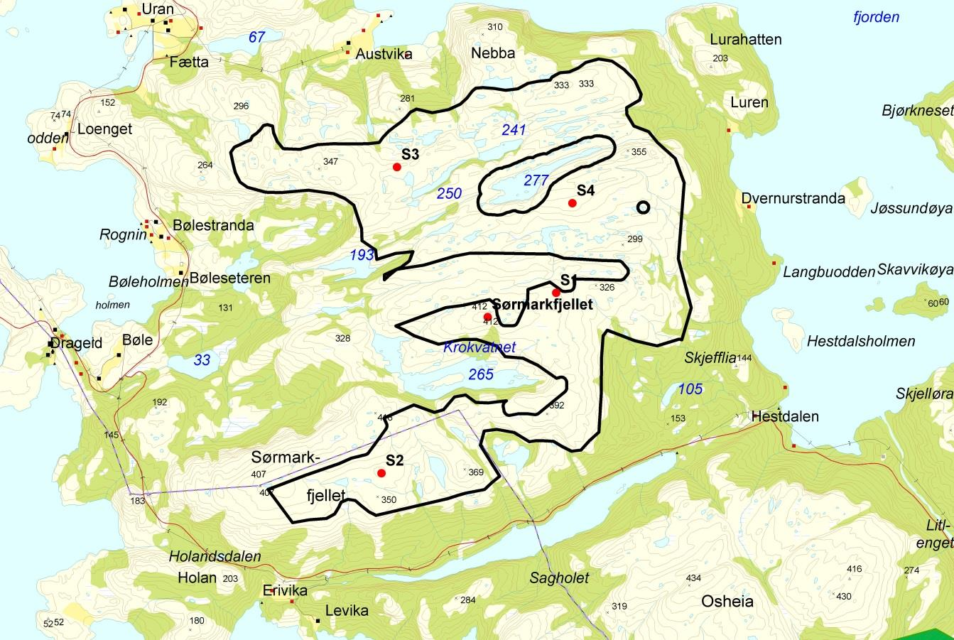 4 Vind og produksjon 4.1 Vindmålinger Det er gjennomført vindmålinger på Sørmarkfjellet siden 2004. Hoveddelen av måleprogrammet er gjennomført etter at konsesjon ble gitt.