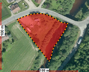 GB 73/30 Forslagsstiller: Jordbruksformål i gjeldende reguleringsplan, sentrumsformål i kommuneplanen. Boliger Ca.