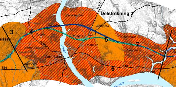 32 SILING AV ALTERNATIVER FOR STREKNINGEN NYBAKK-ULLERN Reiseopplevelse: Trafikkantene vil kjøre gjennom et vakkert åpent jordbrukslandskap med variasjon som gir en visuelt bedre reiseopplevelse enn