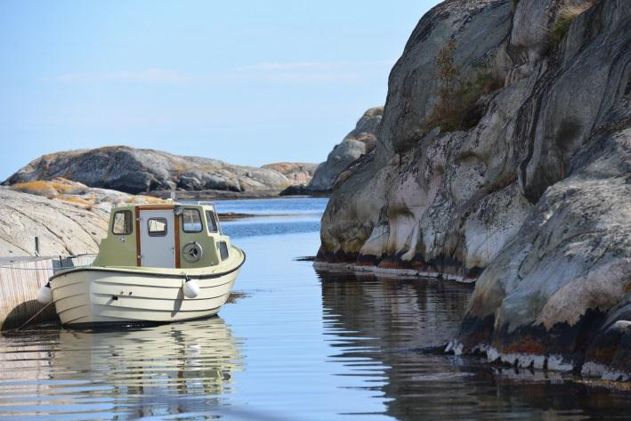 Landskapsanalyse Jomfruland nasjonalpark 44 Øygruppe bestående av flere øyer som strekker seg som en smal stripe ut fra de større øyene i skjærgården inn mot Kragerø.