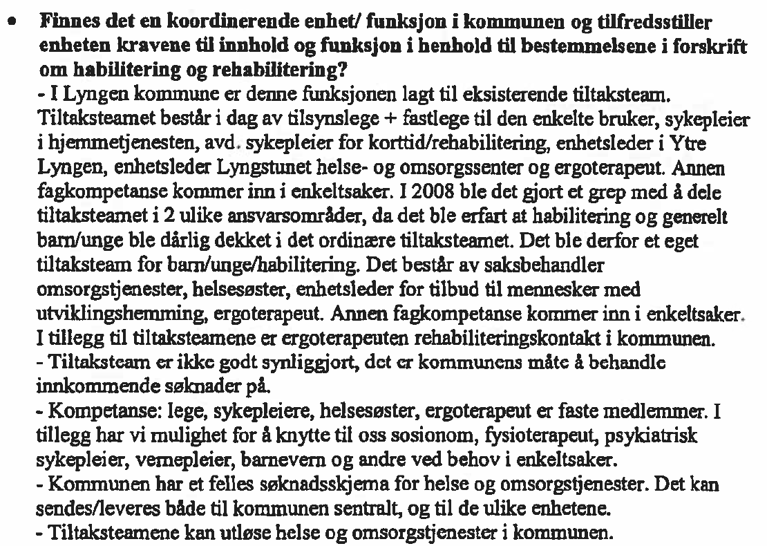 7 HØRING Rapporten ble 18.11.2016 sendt Lyngen kommune ved råd
