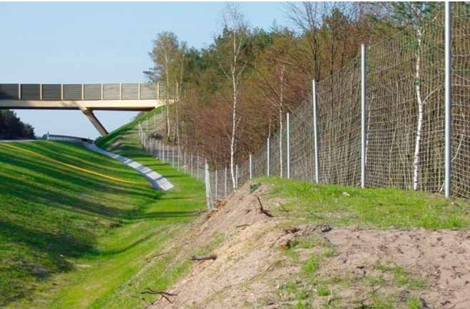 Skog- og motorveisgjerde GJERDER Viltgjerde Euroskilt kan levere viltgjerder i flere forskjellige høyder og utførelser. L- og T-profiler i galvanisert stål sikrer god stivhet og lang levetid.