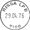 ? Stempel nr. 3 Type: SL Utsendt 25.08.1894 RISSEN Innsendt 12.05.1924 Registrert brukt 29 IX 07 TK Stempel nr. 4 Type: SL Bestilt gravør 25.02.1924 RISSA Innsendt 06.