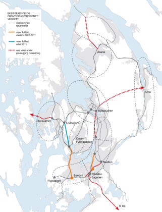 bli bygget ny fire felts motorveg fra Rådal til Os. Planarbeidet med ny søndre innfartsåre Fjøsanger Danmarksplass er under oppstart.