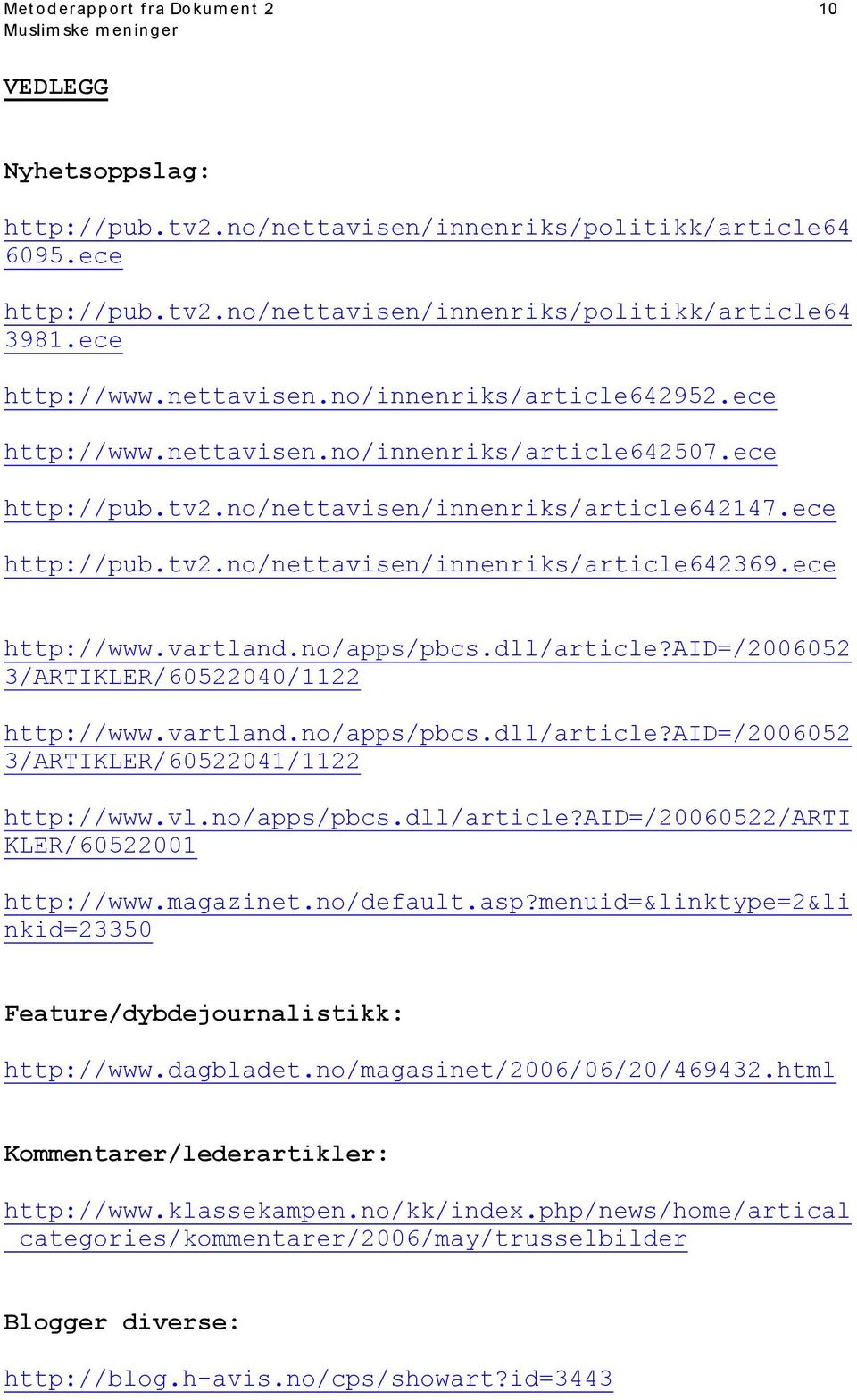 ece http://www.vartland.no/apps/pbcs.dll/article?aid=/2006052 3/ARTIKLER/60522040/1122 http://www.vartland.no/apps/pbcs.dll/article?aid=/2006052 3/ARTIKLER/60522041/1122 http://www.vl.no/apps/pbcs.dll/article?aid=/20060522/arti KLER/60522001 http://www.