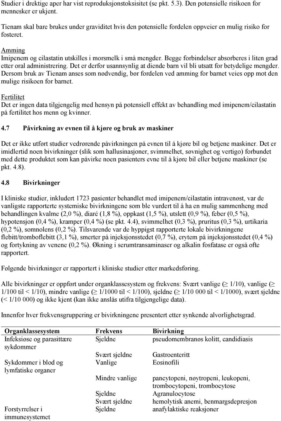 Begge forbindelser absorberes i liten grad etter oral administrering. Det er derfor usannsynlig at diende barn vil bli utsatt for betydelige mengder.