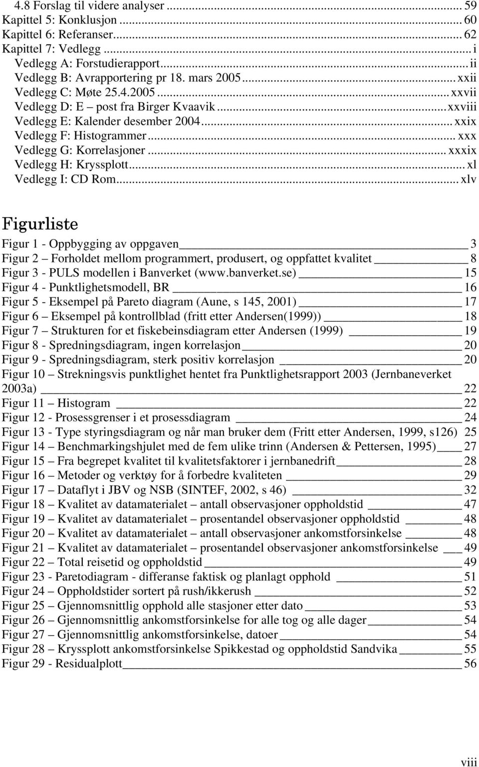 .. xxxix Vedlegg H: Kryssplott...xl Vedlegg I: CD Rom.