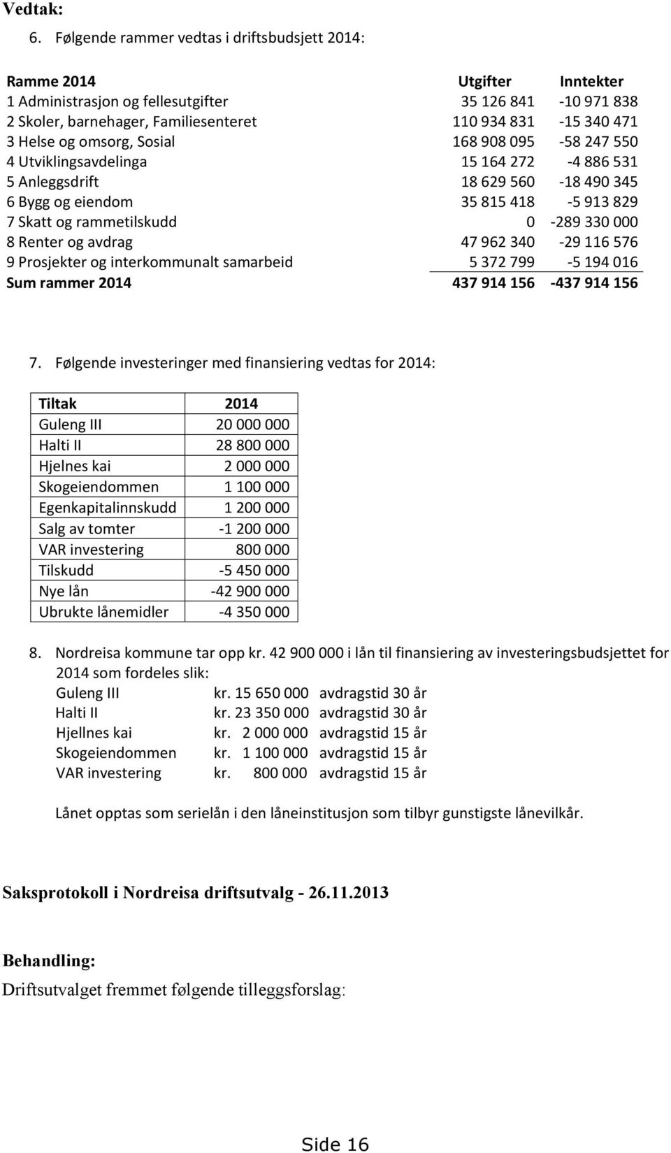 Helse og omsorg, Sosial 168 908 095-58 247 550 4 Utviklingsavdelinga 15 164 272-4 886 531 5 Anleggsdrift 18 629 560-18 490 345 6 Bygg og eiendom 35 815 418-5 913 829 7 Skatt og rammetilskudd 0-289